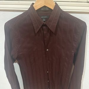DKNY dress shirt wine color